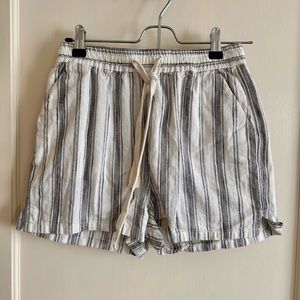 EUC Marine Layer Cipes Beach Shorts in White and Black Size XS